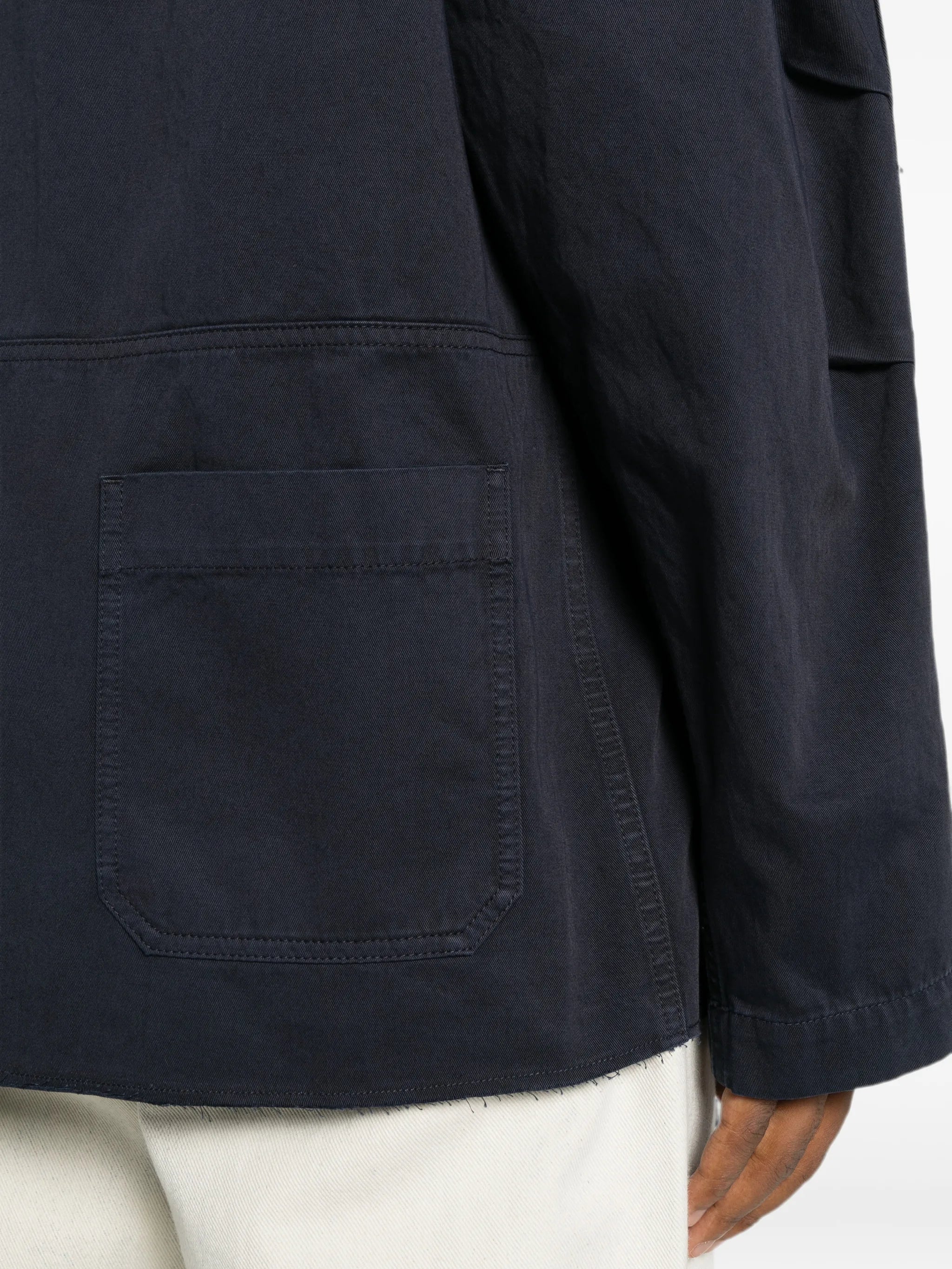 MM6 Maison Margiela Mm6 Maison Margiela Concealed-fastening Patch-pocket Shirt Jacket, view 2