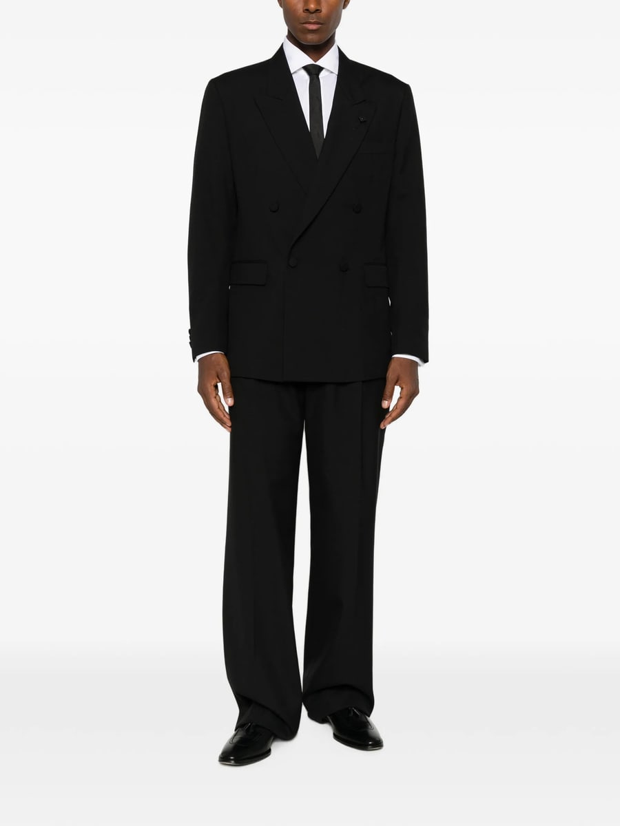 Lardini Lardini Double-breasted Peak-lapel Jacket, view 3