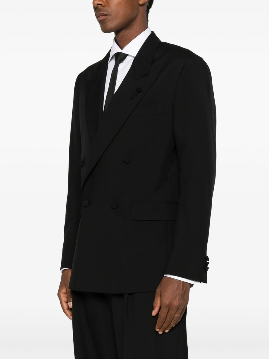 Lardini Lardini Double-breasted Peak-lapel Jacket, view 5