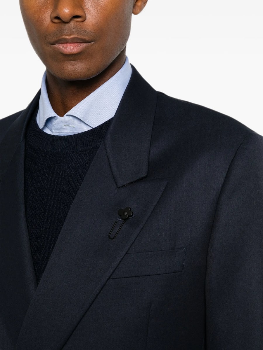 Lardini Lardini Double-breasted Peak-lapel Jacket, view 2