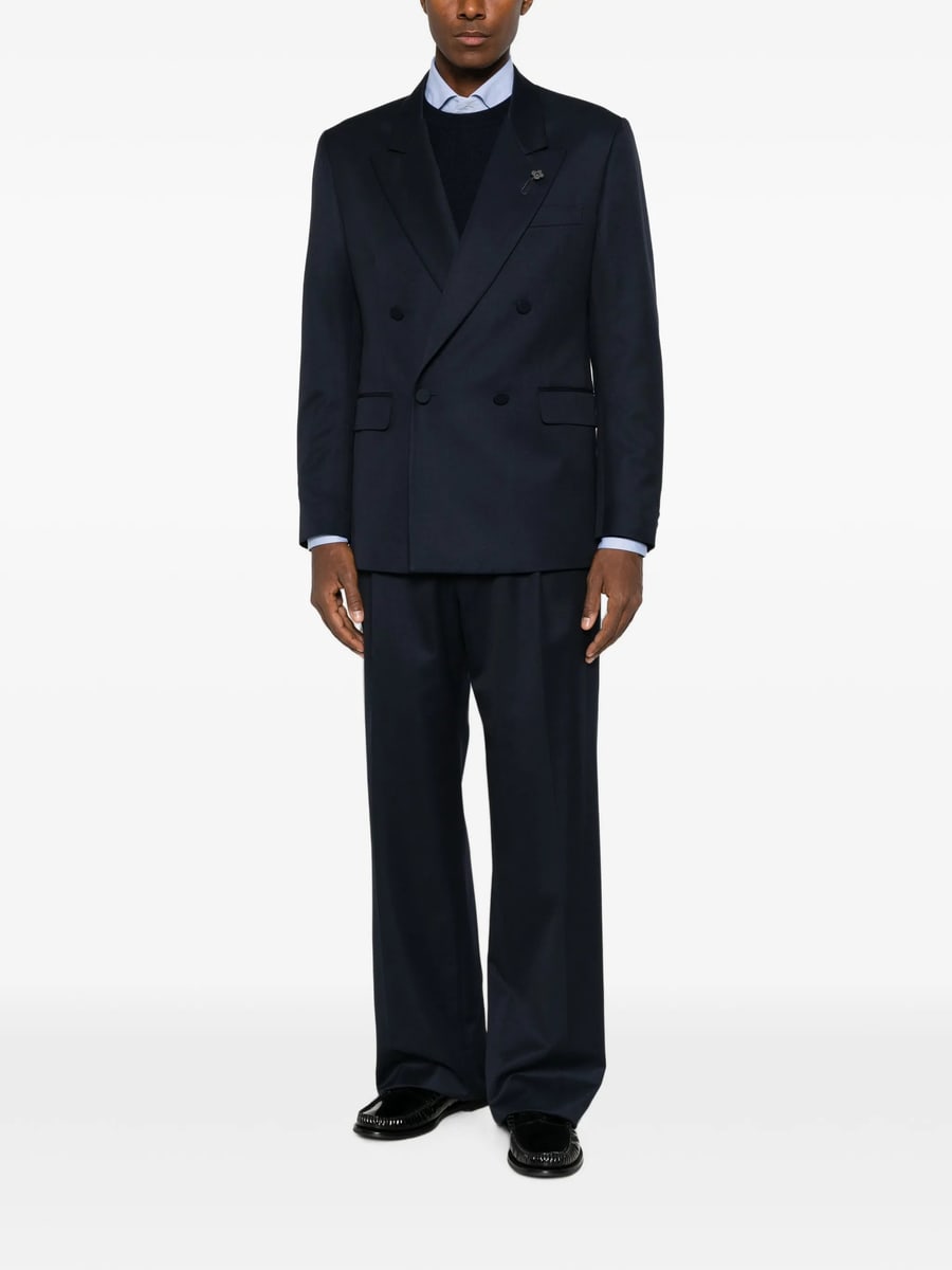 Lardini Lardini Double-breasted Peak-lapel Jacket, view 3
