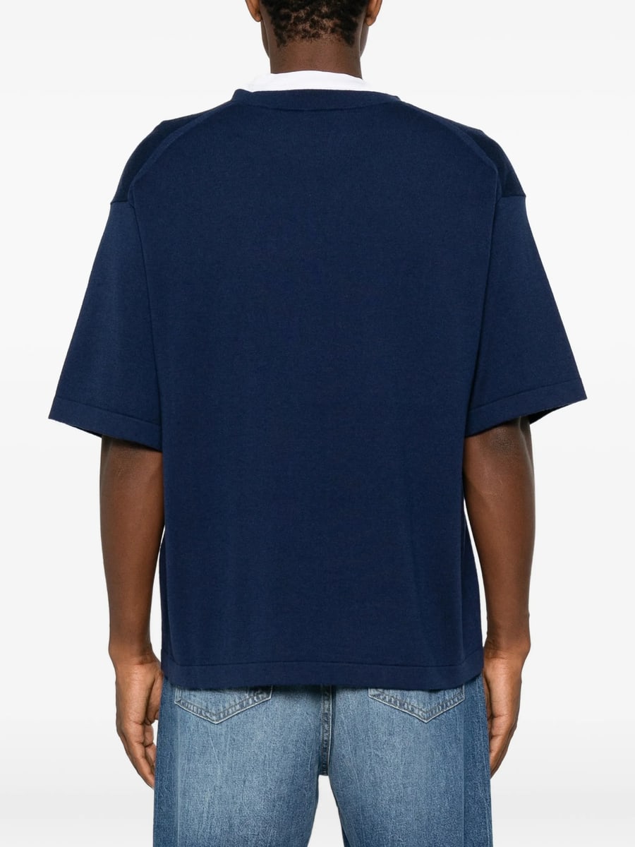 Kenzo Kenzo Lips-intarsia Short-sleeve Sweater, view 3