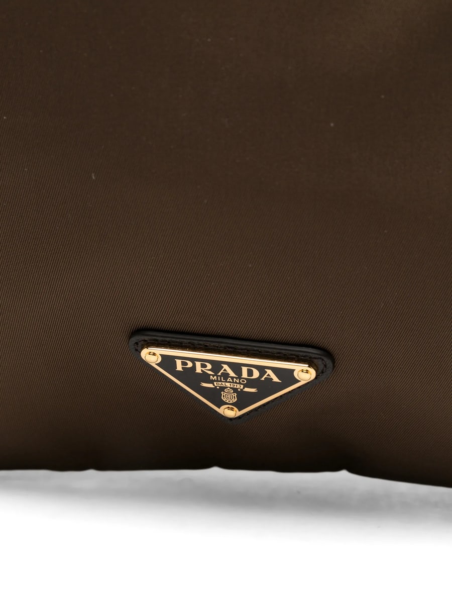 Prada Prada Logo-plaque Drawstring Tote Bag, view 5