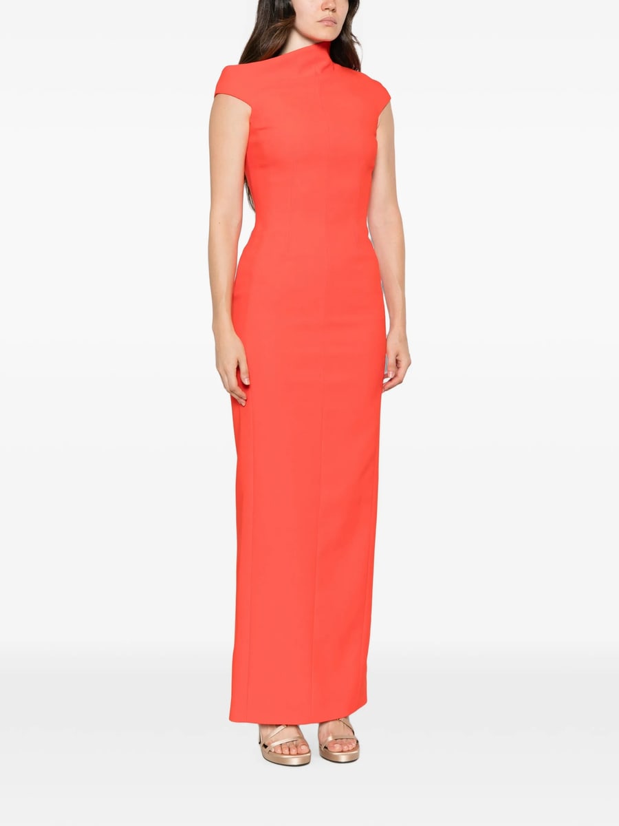 Solace London Solace London Arion High-neck Cap-sleeve Maxi Dress, view 4