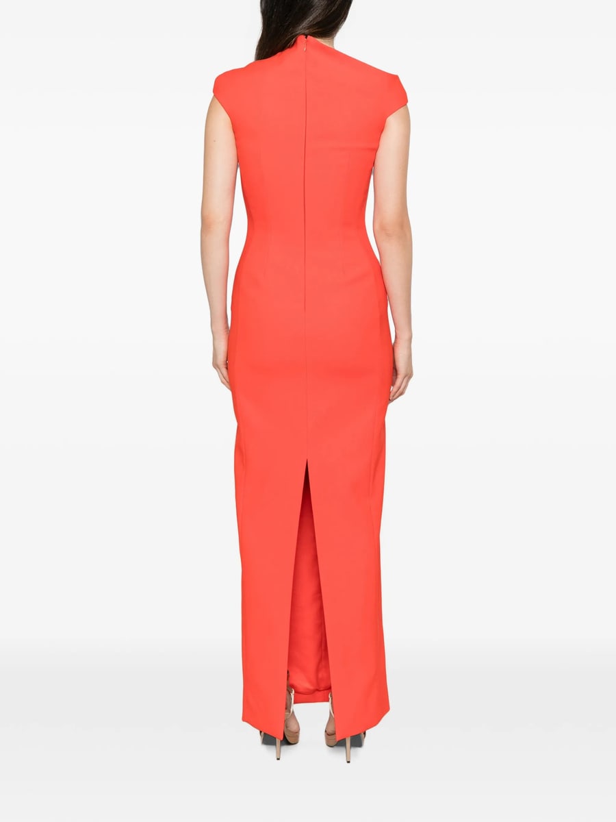 Solace London Solace London Arion High-neck Cap-sleeve Maxi Dress, view 5