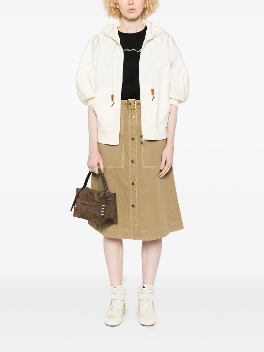 Moncler Moncler Hooded Puff-sleeve Jacket, view 2