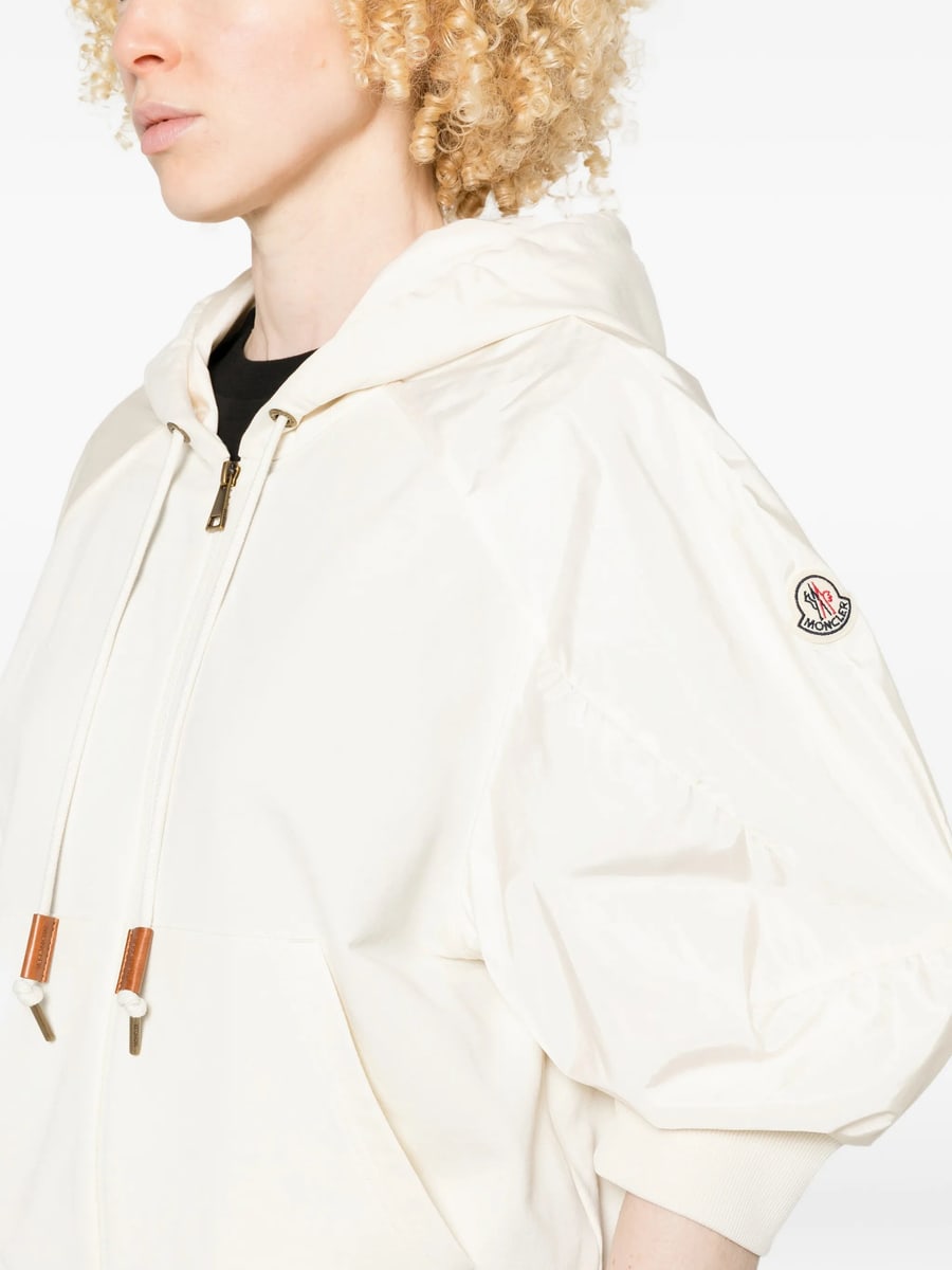 Moncler Moncler Hooded Puff-sleeve Jacket, view 3