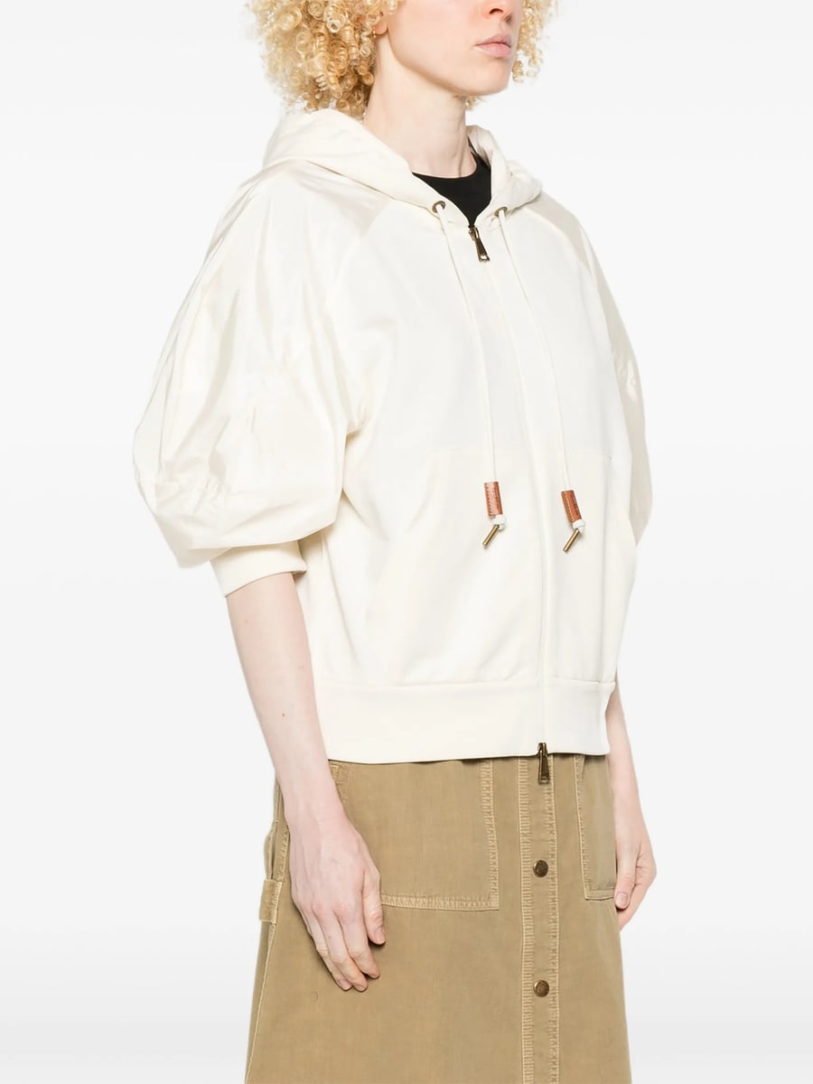 Moncler Moncler Hooded Puff-sleeve Jacket, view 5
