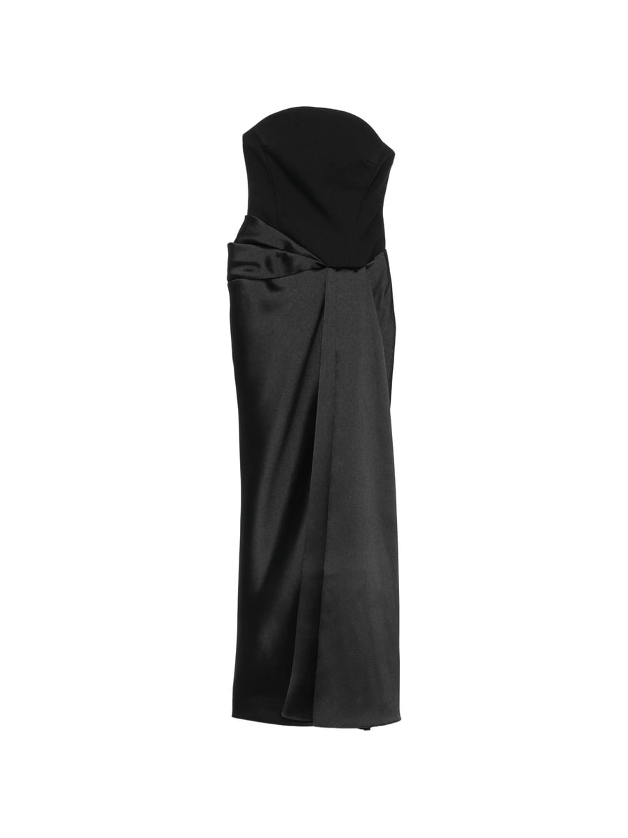 Solace London Solace London Seri Strapless Draped Maxi Dress
