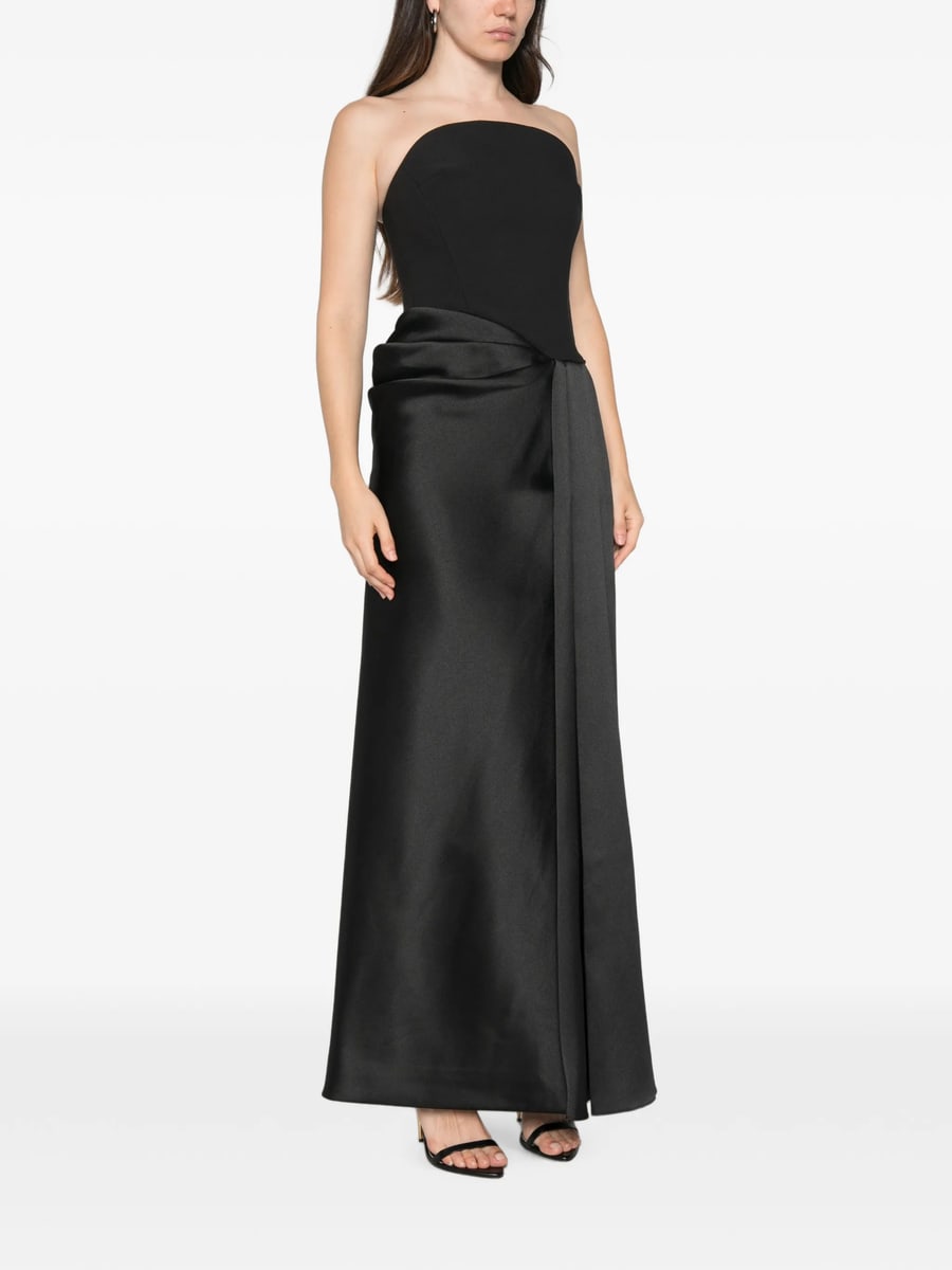 Solace London Solace London Seri Strapless Draped Maxi Dress, view 2