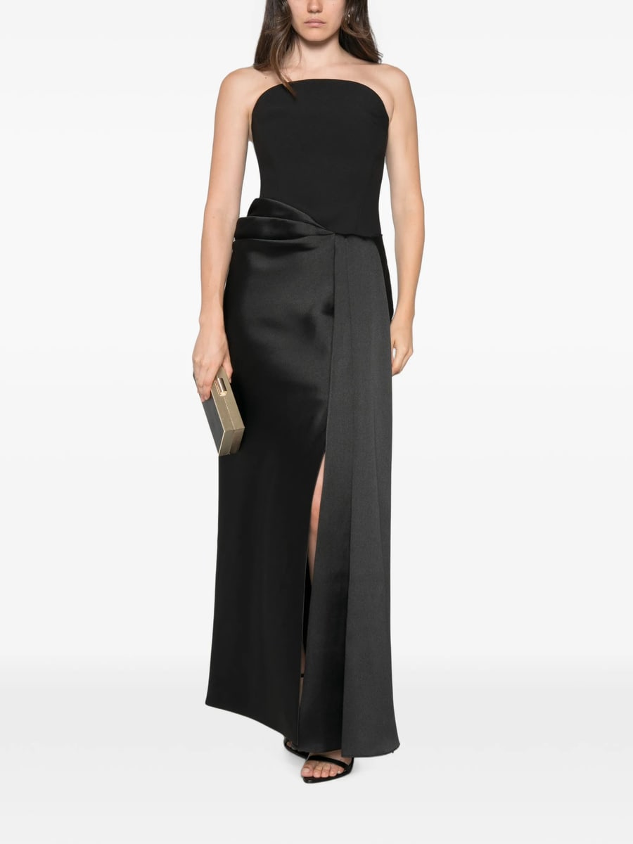 Solace London Solace London Seri Strapless Draped Maxi Dress, view 3