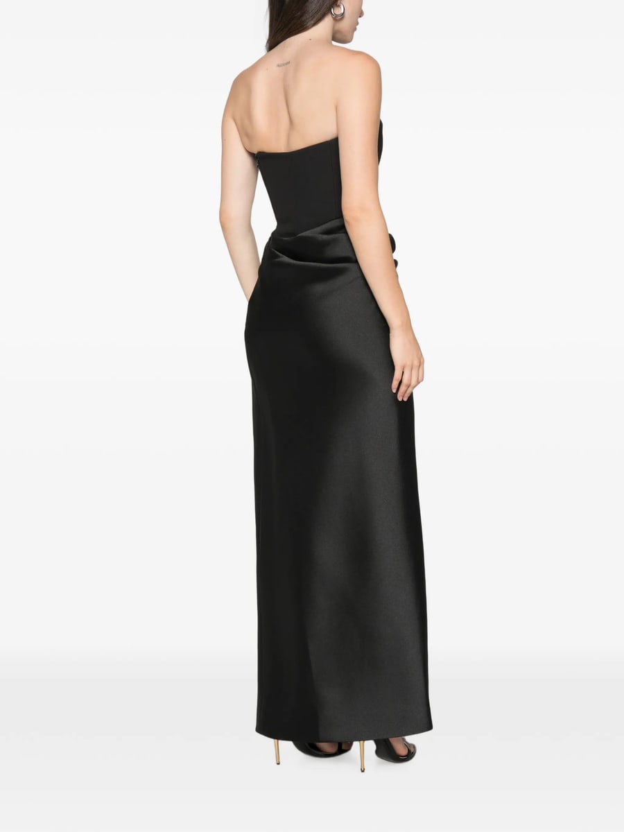 Solace London Solace London Seri Strapless Draped Maxi Dress, view 4