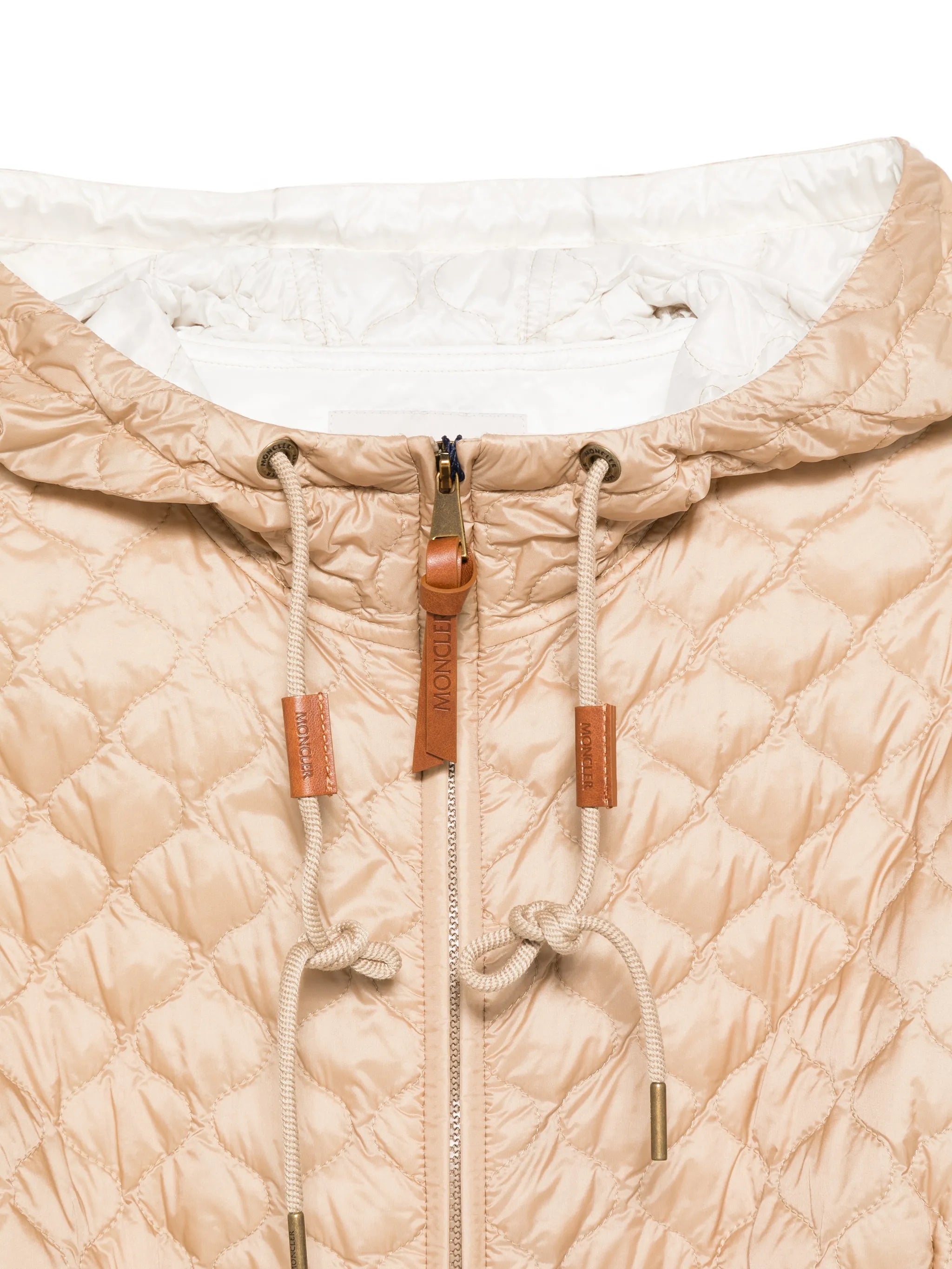 Moncler Moncler Mid-length Arum Quilted Hooded Jacket, view 2