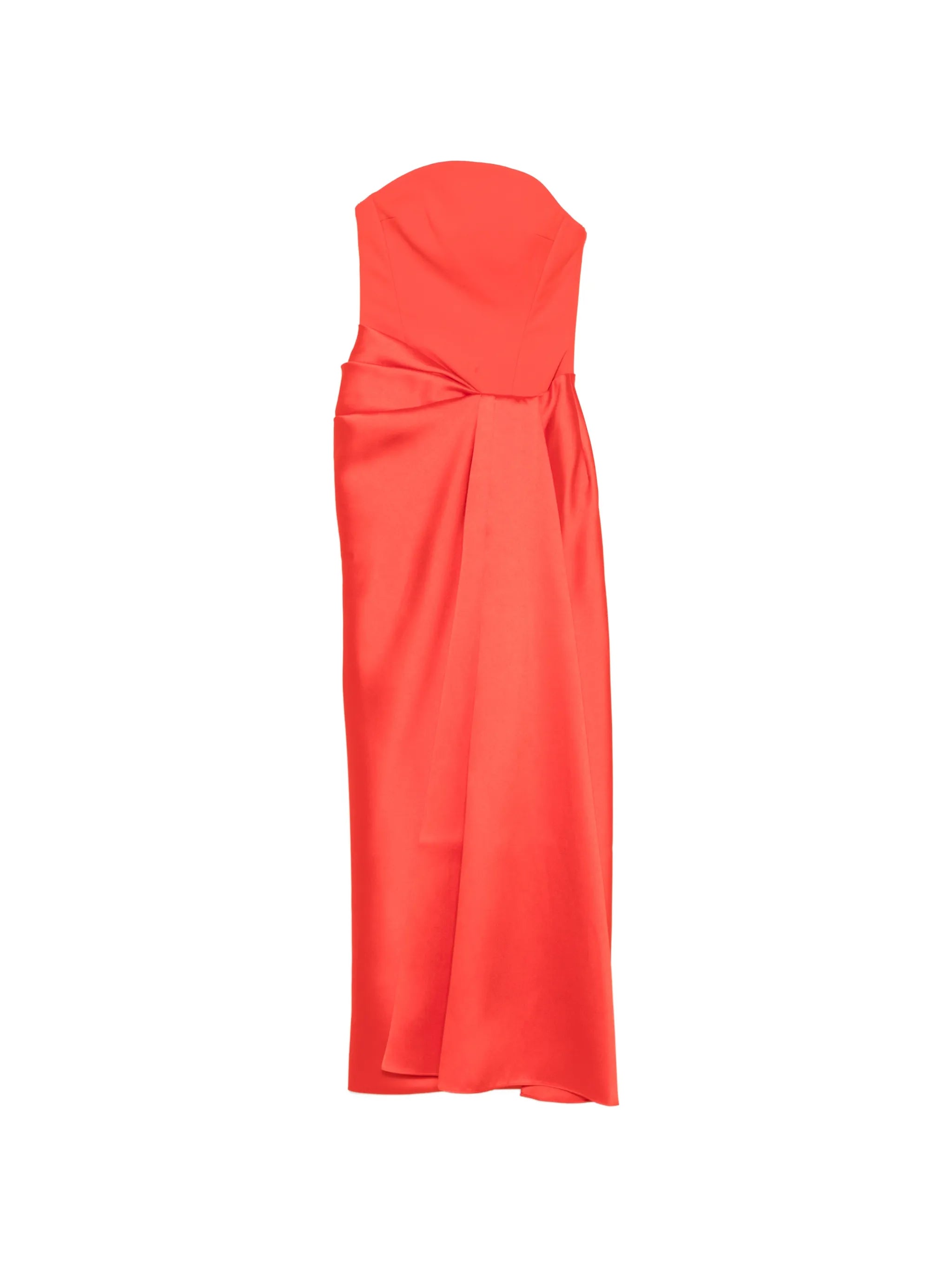Solace London Solace London Strapless Draped Maxi Dress