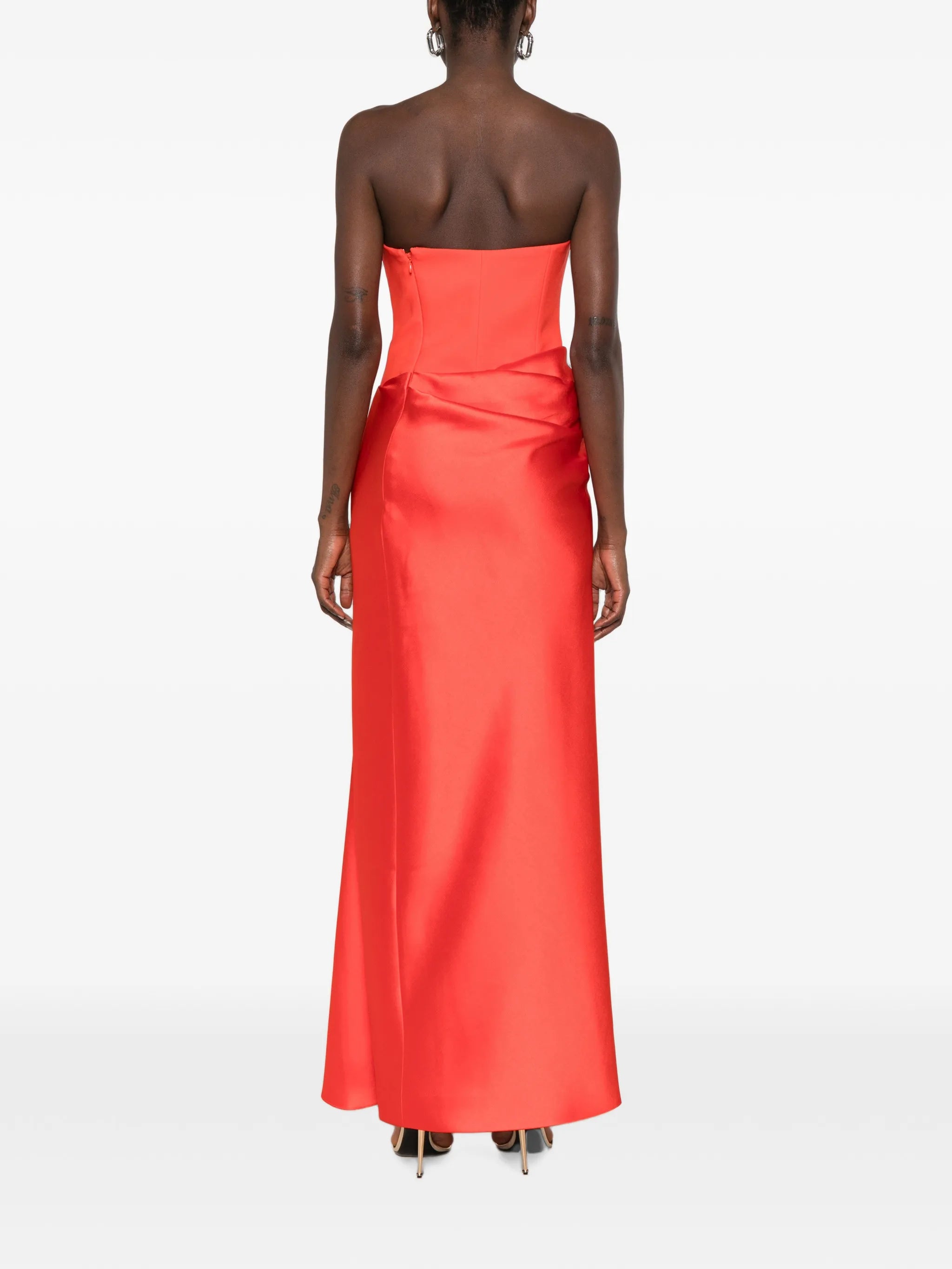 Solace London Solace London Strapless Draped Maxi Dress, view 2