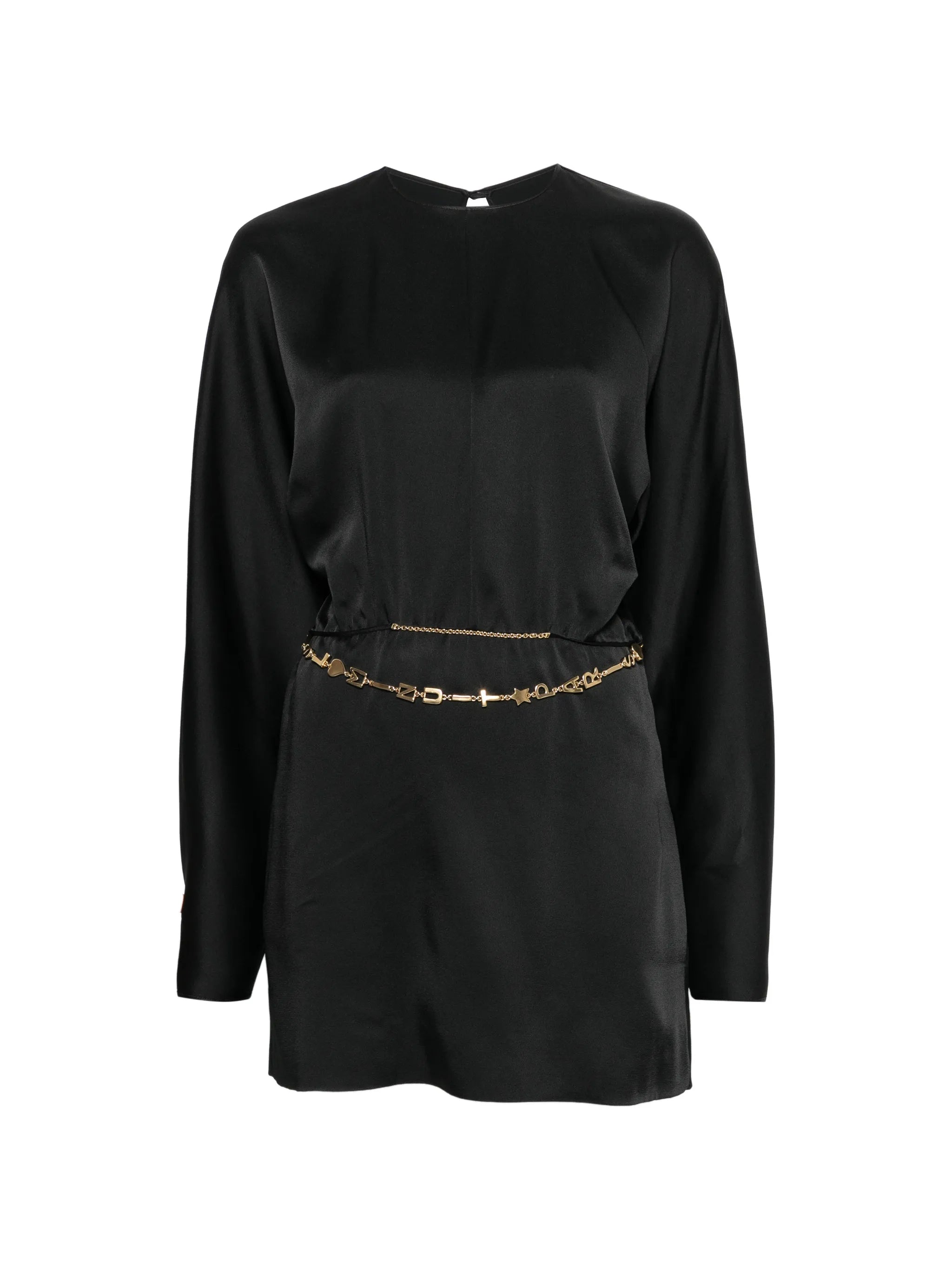 Saint Laurent Saint Laurent Chain-link Open-back Mini Dress