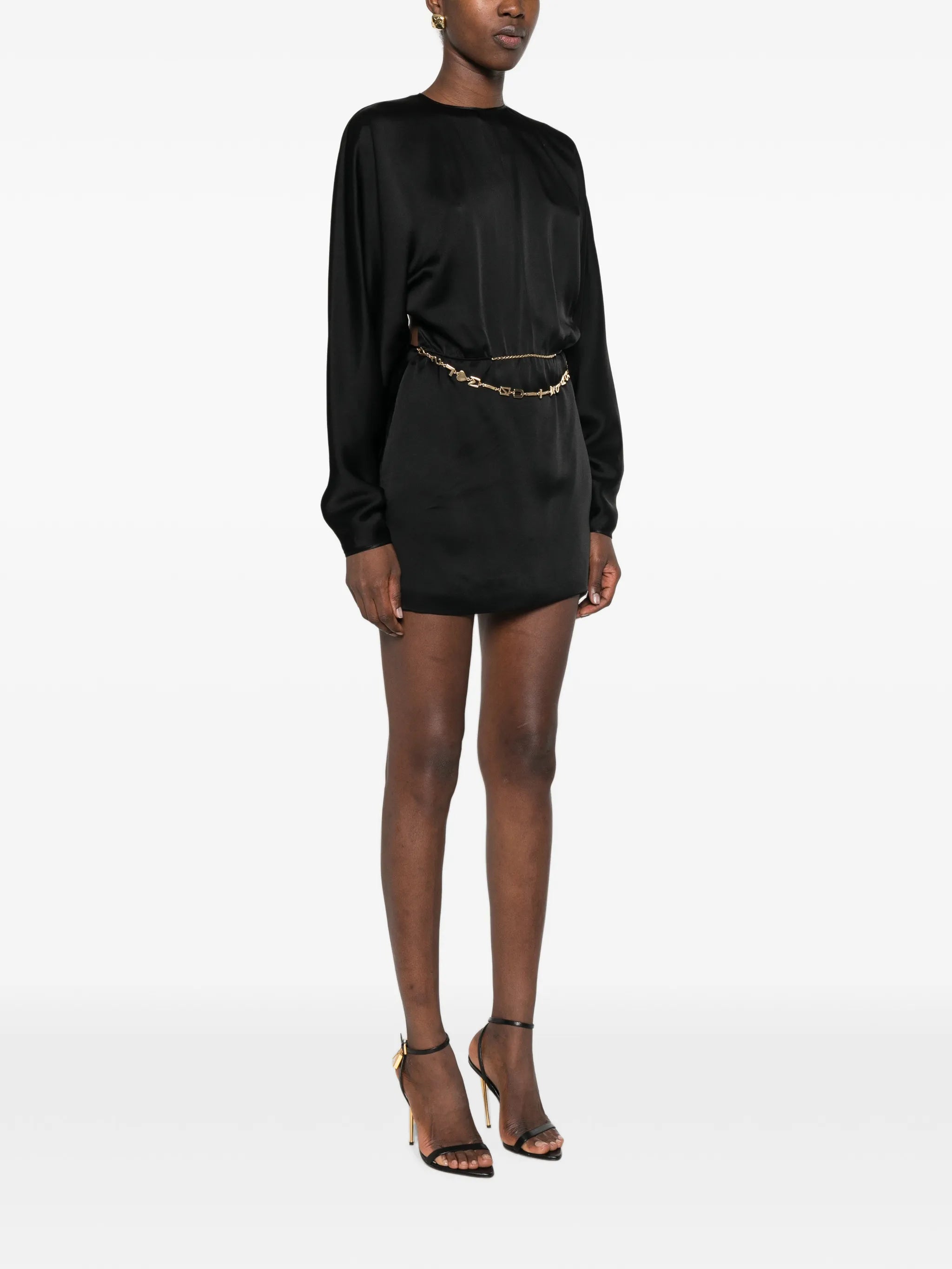 Saint Laurent Saint Laurent Chain-link Open-back Mini Dress, view 2