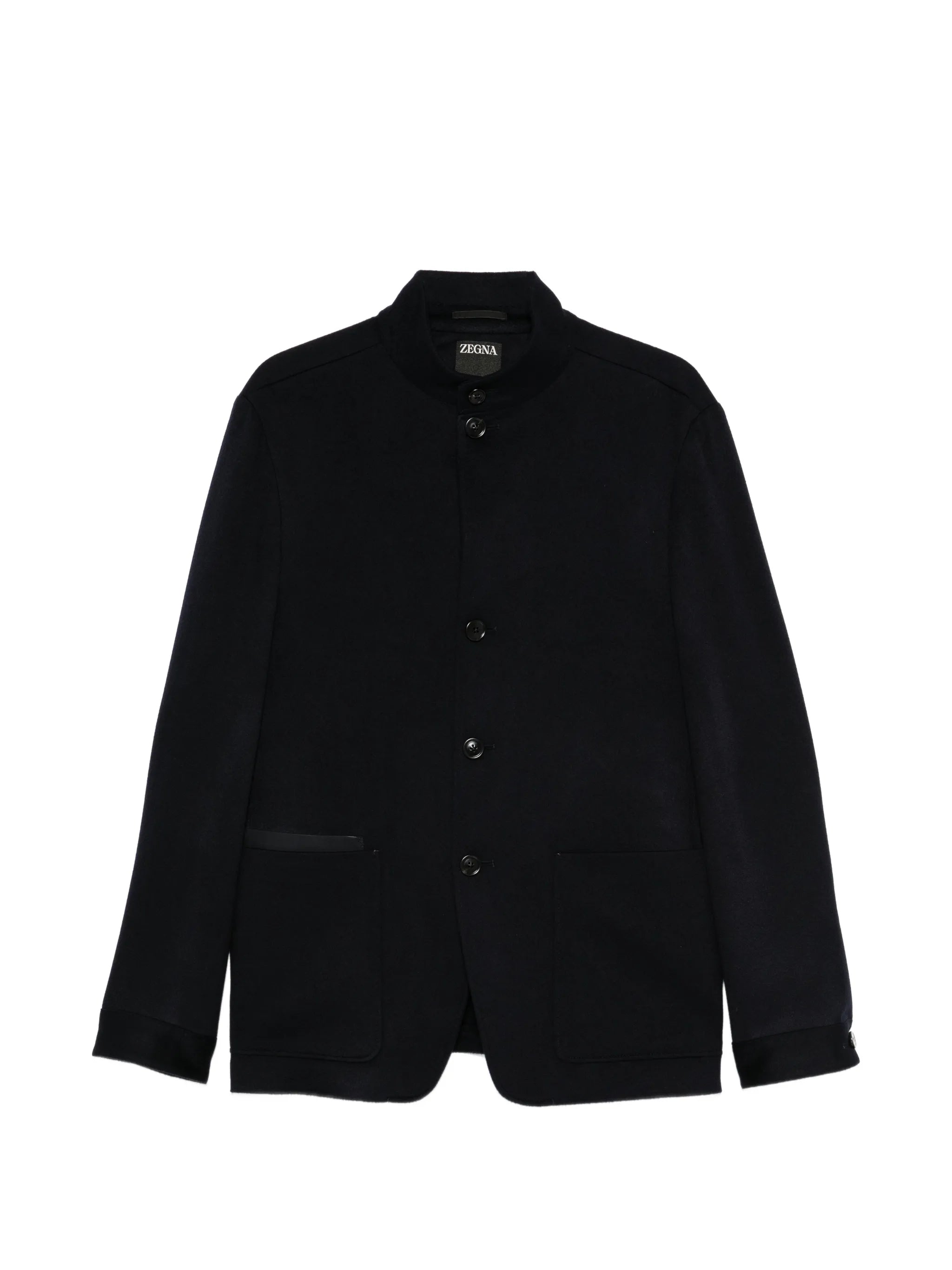 Zegna Zegna Mandarin-collar Patch-pocket Jacket