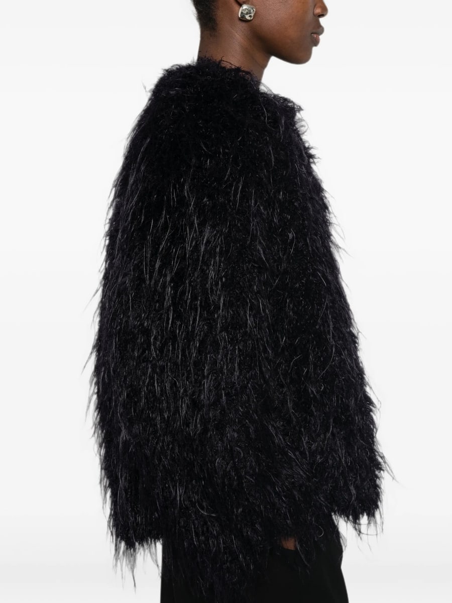 Forte_Forte Forte Forte Feather-effect Mycoatnotte Coat, view 2