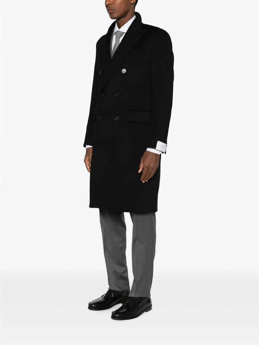 Caruso Caruso Double-breasted Peaked-lapel Coat, view 4