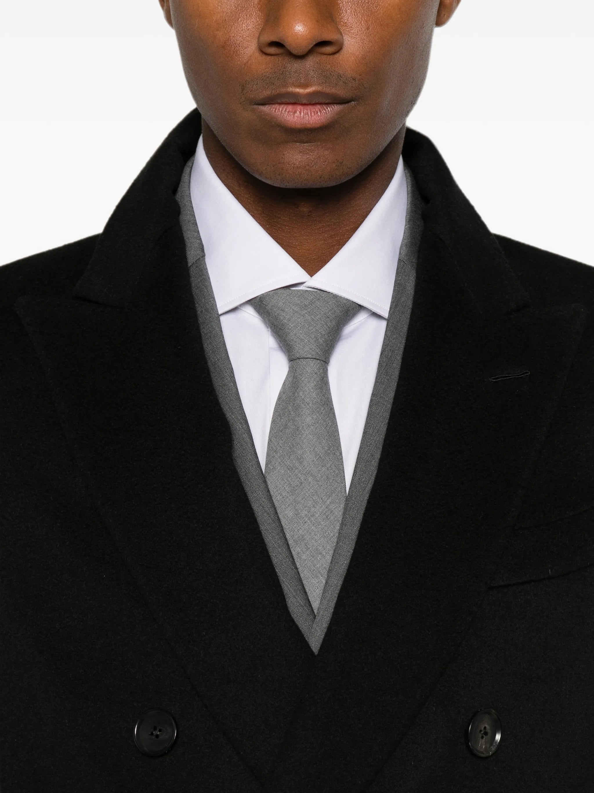 Caruso Caruso Double-breasted Peaked-lapel Coat, view 2