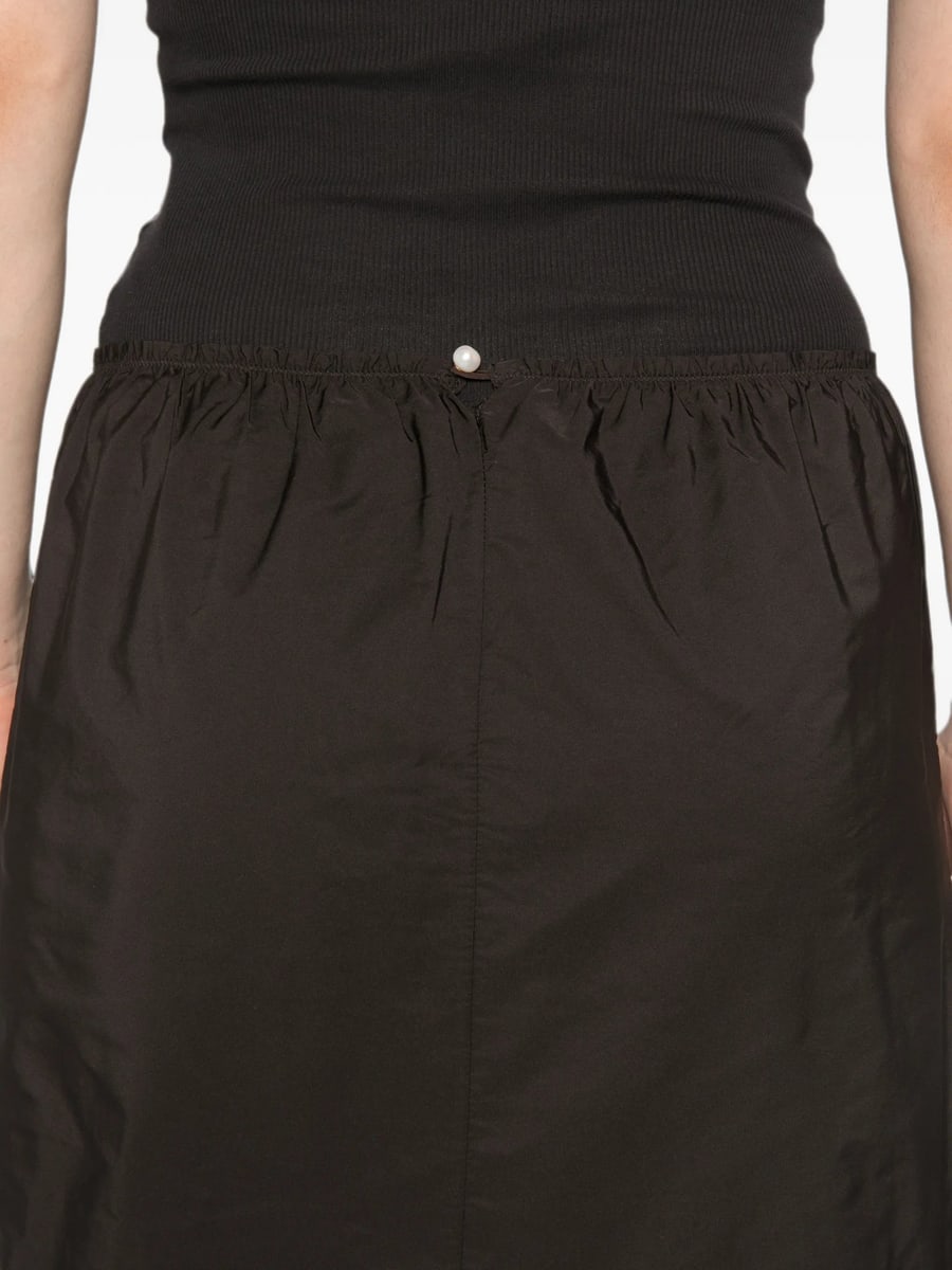 Carven Carven Pearl-embellished Gathered Midi Skirt, view 5