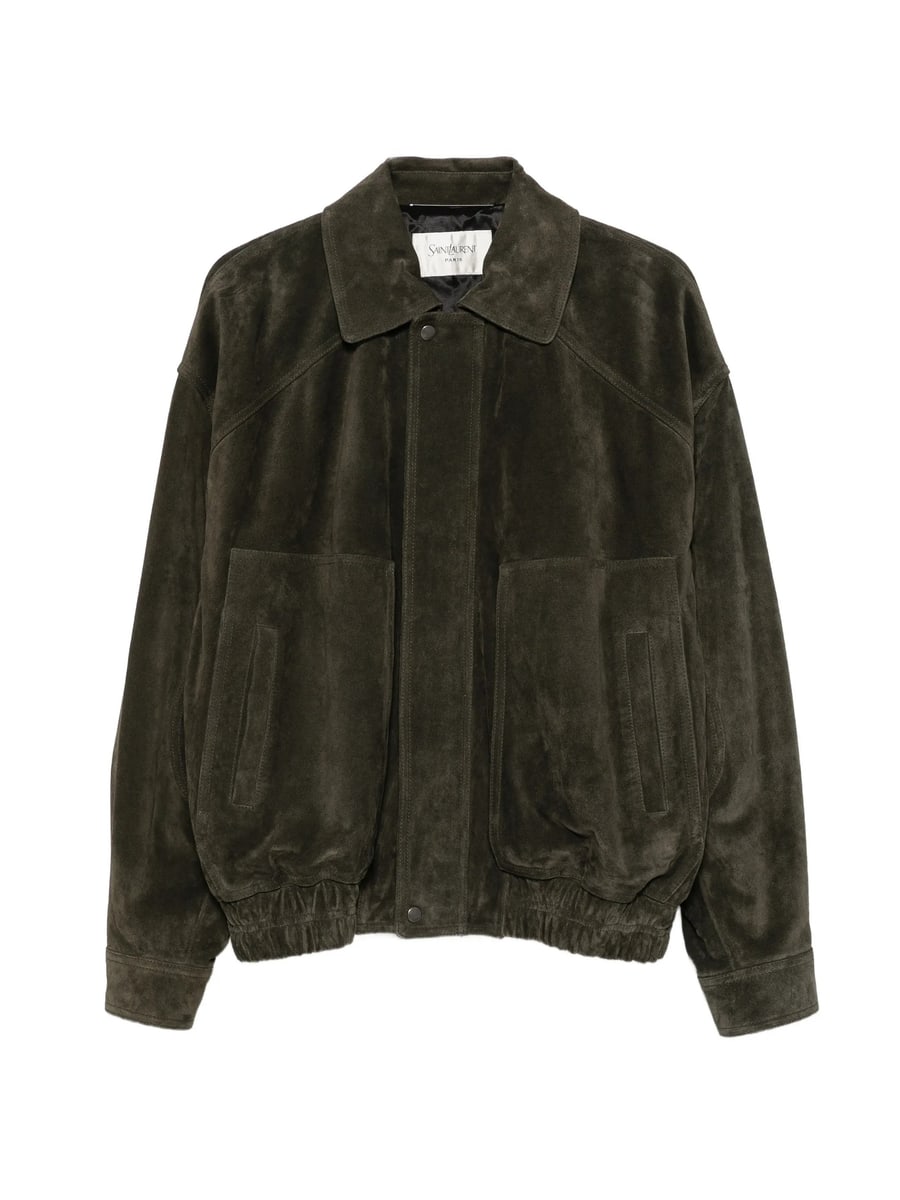 Saint Laurent Saint Laurent Suede Bomber Jacket