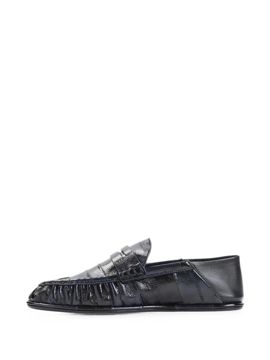 Saint Laurent Saint Laurent Cassandre Ruched Loafers, view 3