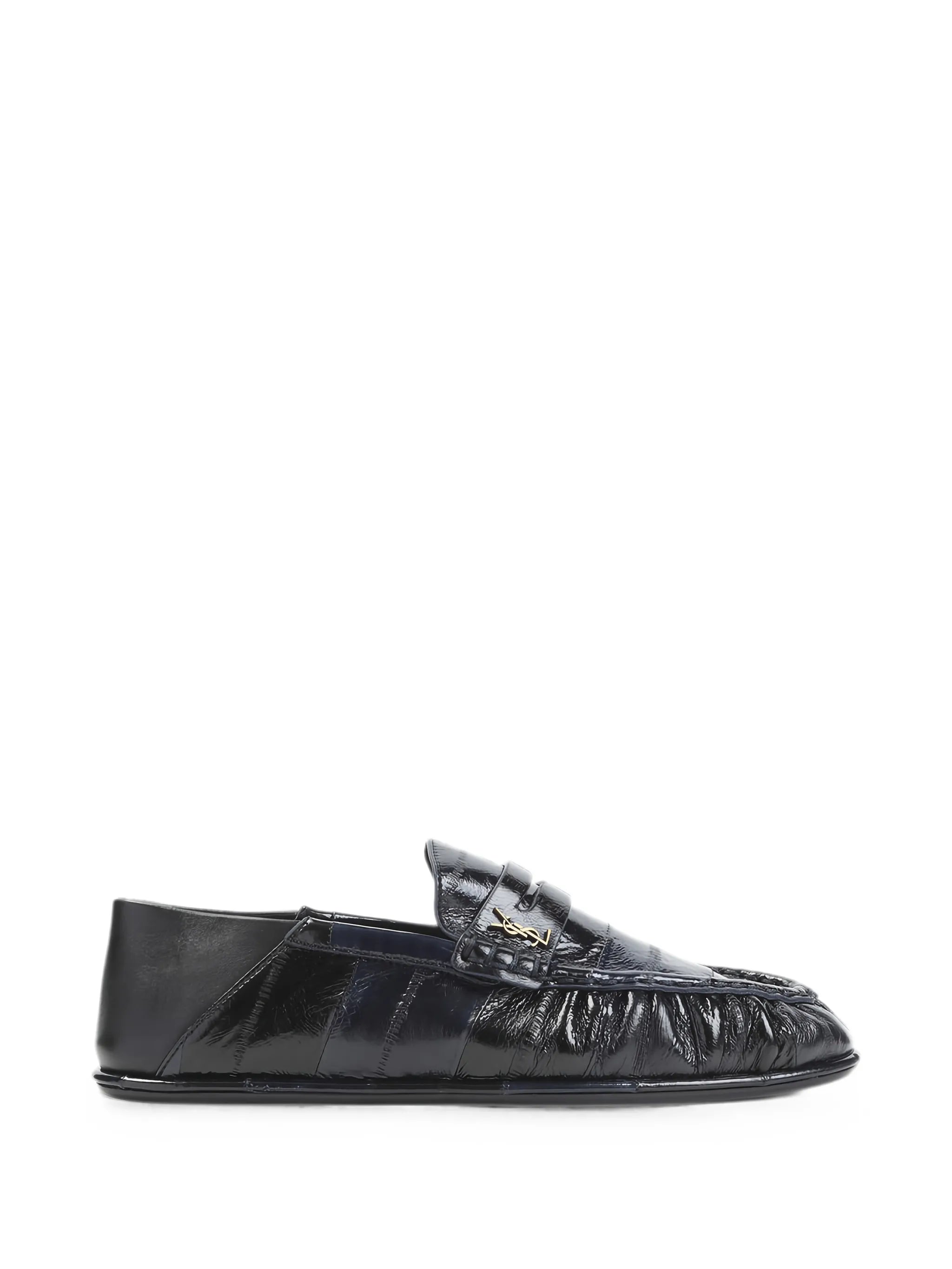 Saint Laurent Saint Laurent Cassandre Ruched Loafers