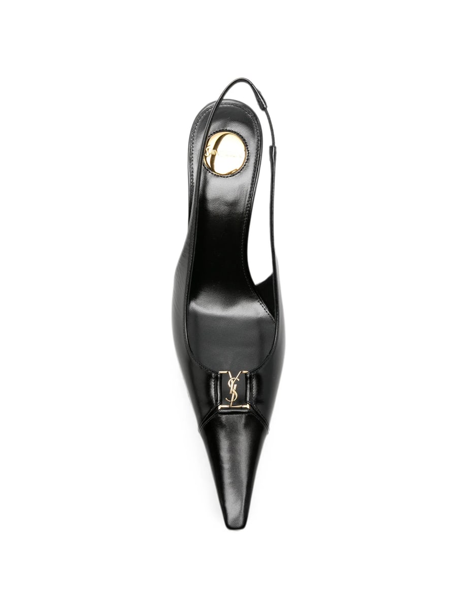Saint Laurent Saint Laurent YSL Slingback Pumps, view 2