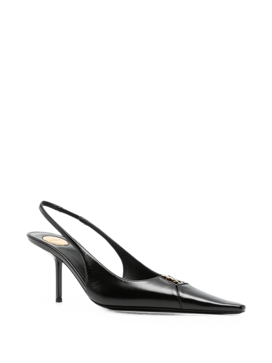 Saint Laurent Saint Laurent YSL Slingback Pumps, view 3