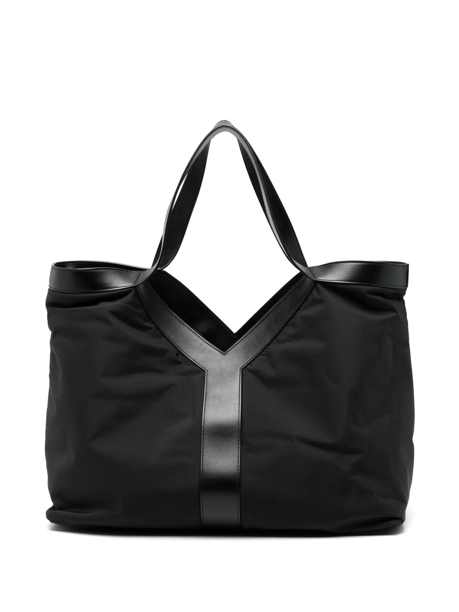 Saint Laurent Saint Laurent Leather-trim Tote Bag