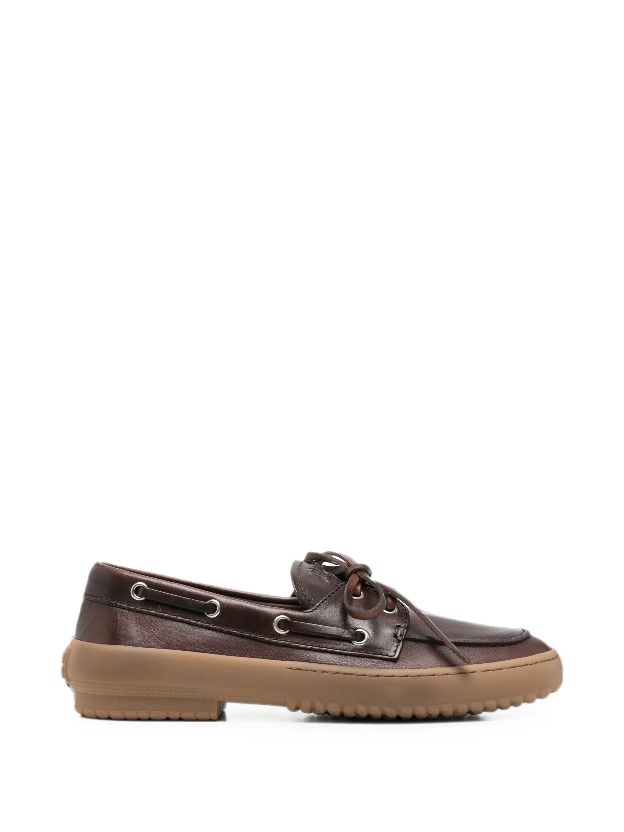 Miu Miu Miu Miu Lace-up Leather Loafers