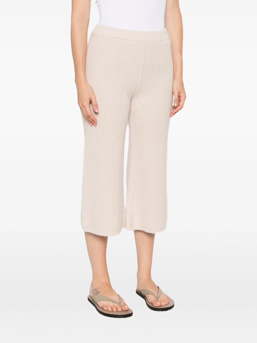 Ely Ely Ely Ely Ribbed-knit Cropped Trousers, view 4