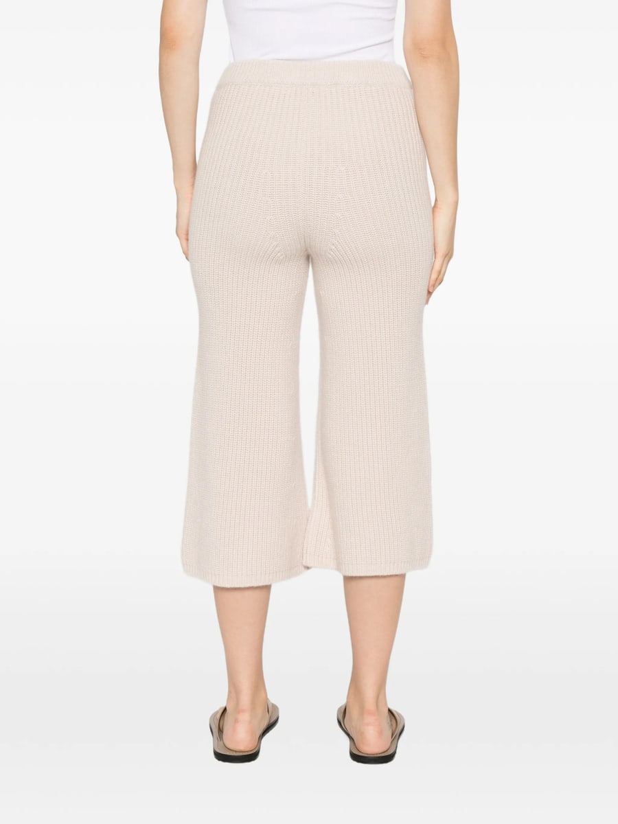 Ely Ely Ely Ely Ribbed-knit Cropped Trousers, view 5