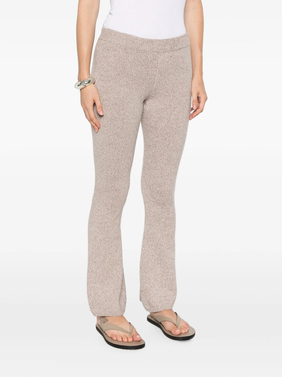 Ely Ely Ely Ely Marl-knit Flared Trousers, view 2