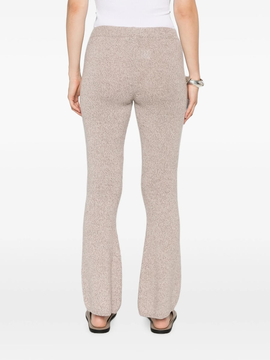 Ely Ely Ely Ely Marl-knit Flared Trousers, view 4
