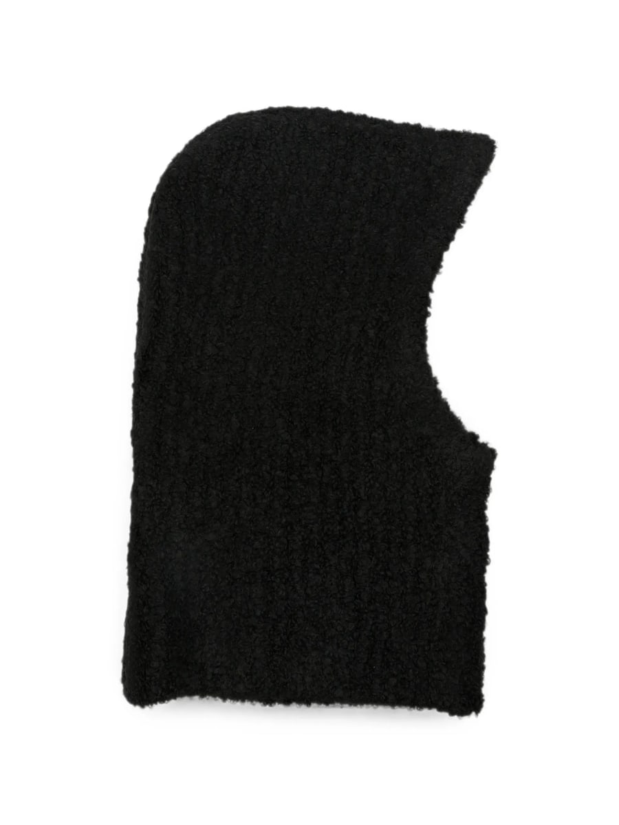 MM6 Maison Margiela Mm6 Maison Margiela Logo-patch Bouclé Balaclava, view 2