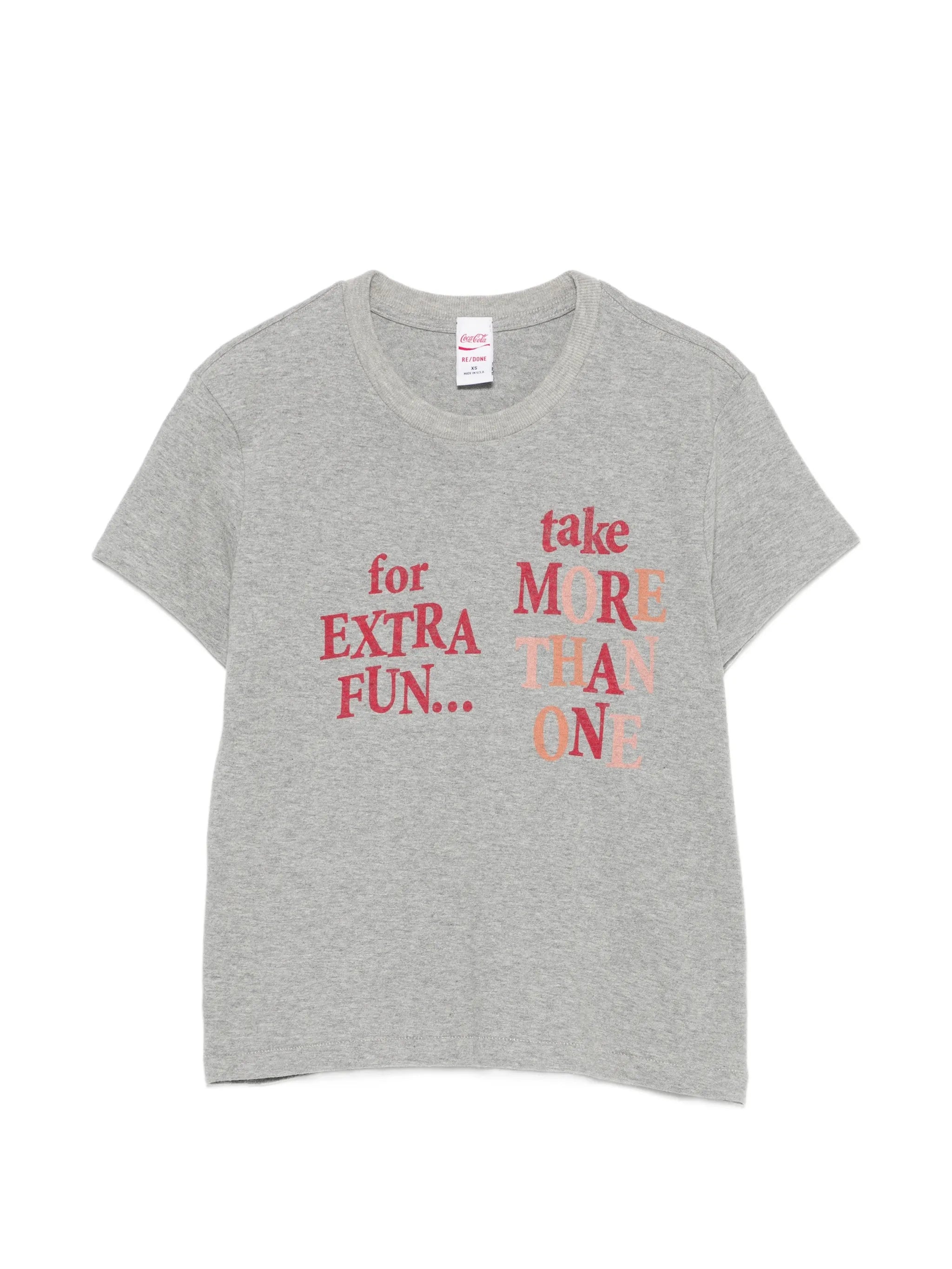 Re/done Re/done X Coca Cola Slogan-print T-shirt