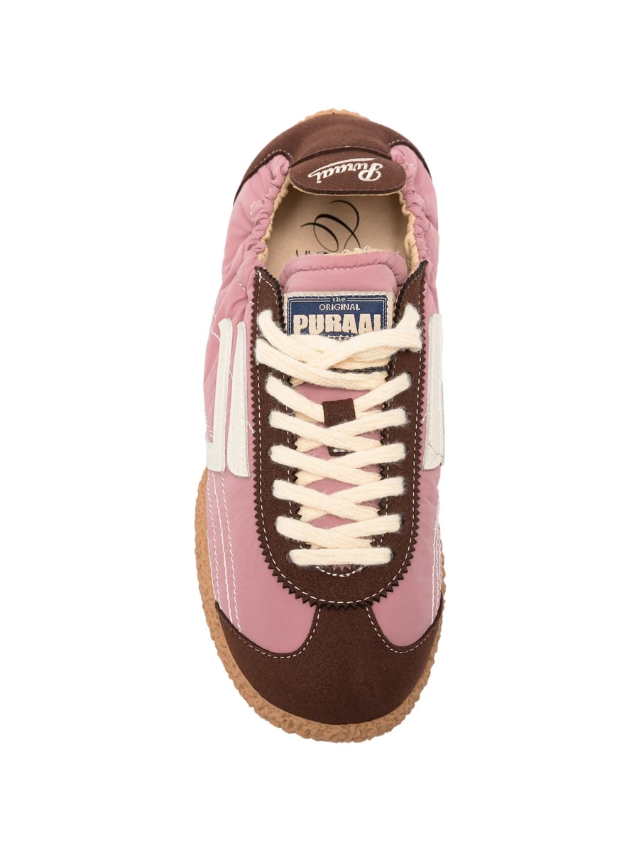 Puraai Puraai Logo-patch Panelled Sneakers, view 2