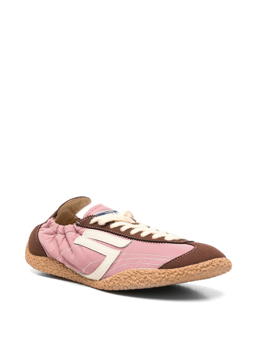 Puraai Puraai Logo-patch Panelled Sneakers, view 3