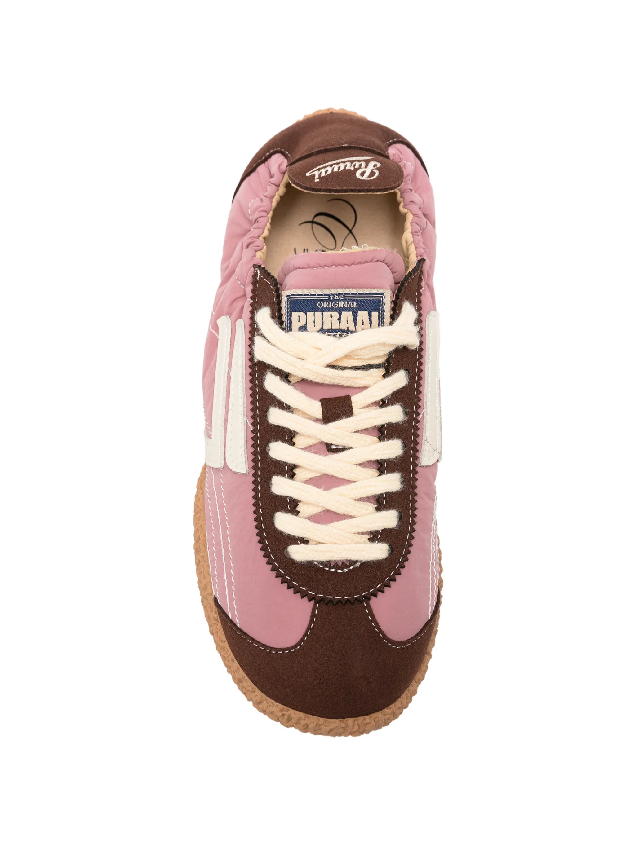 Puraai Puraai Logo-patch Panelled Sneakers, view 2