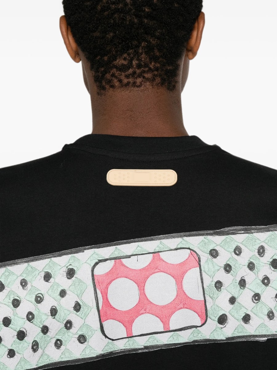 Pdf Pdf Graphic-print Cotton T-shirt, view 4