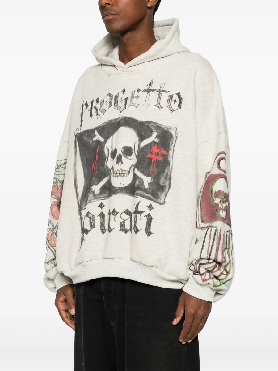 Pdf Pdf Graphic-print Drawstring Hoodie, view 2