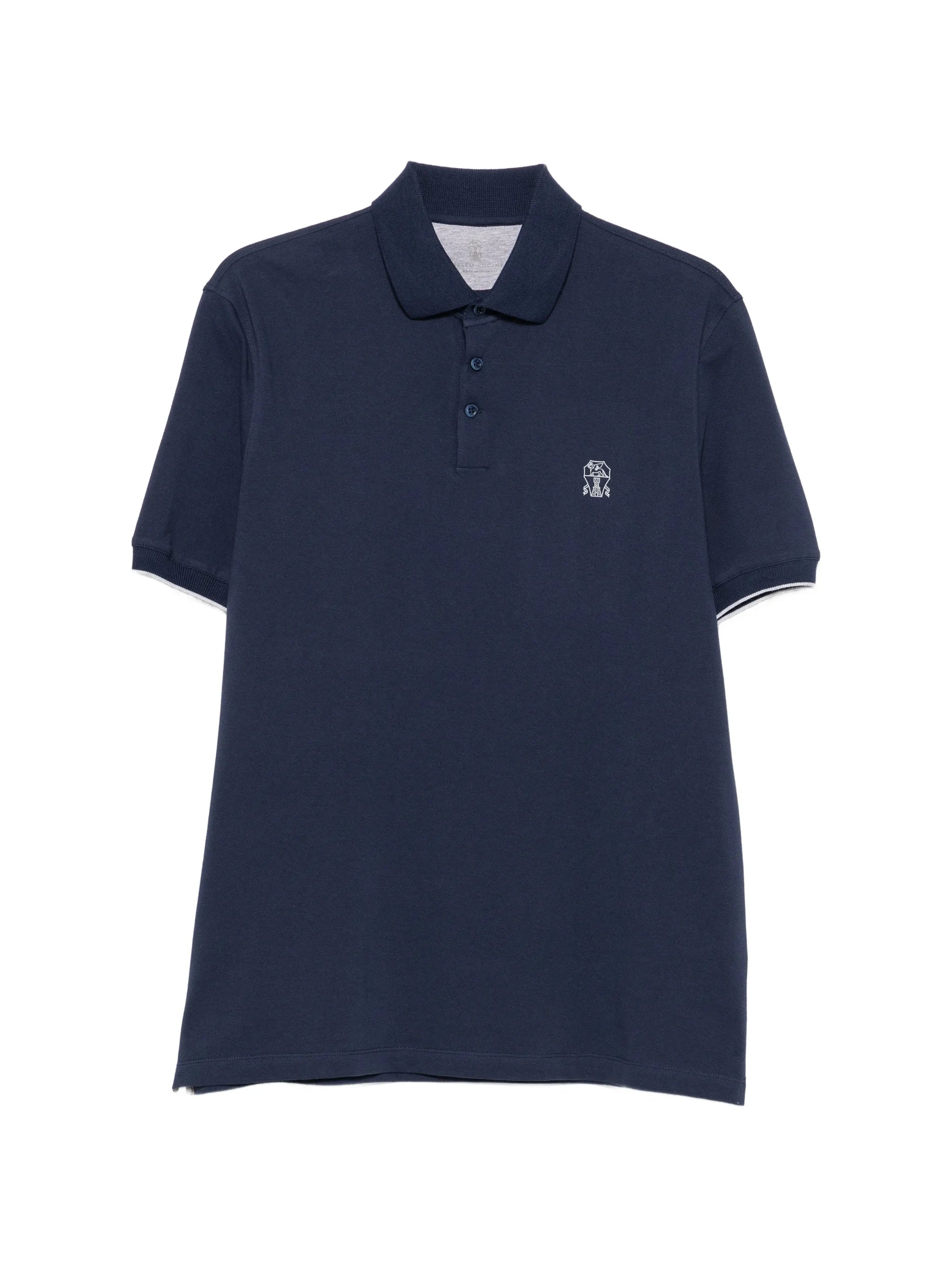 Brunello Cucinelli Brunello Cucinelli Logo-embroidered Polo Shirt