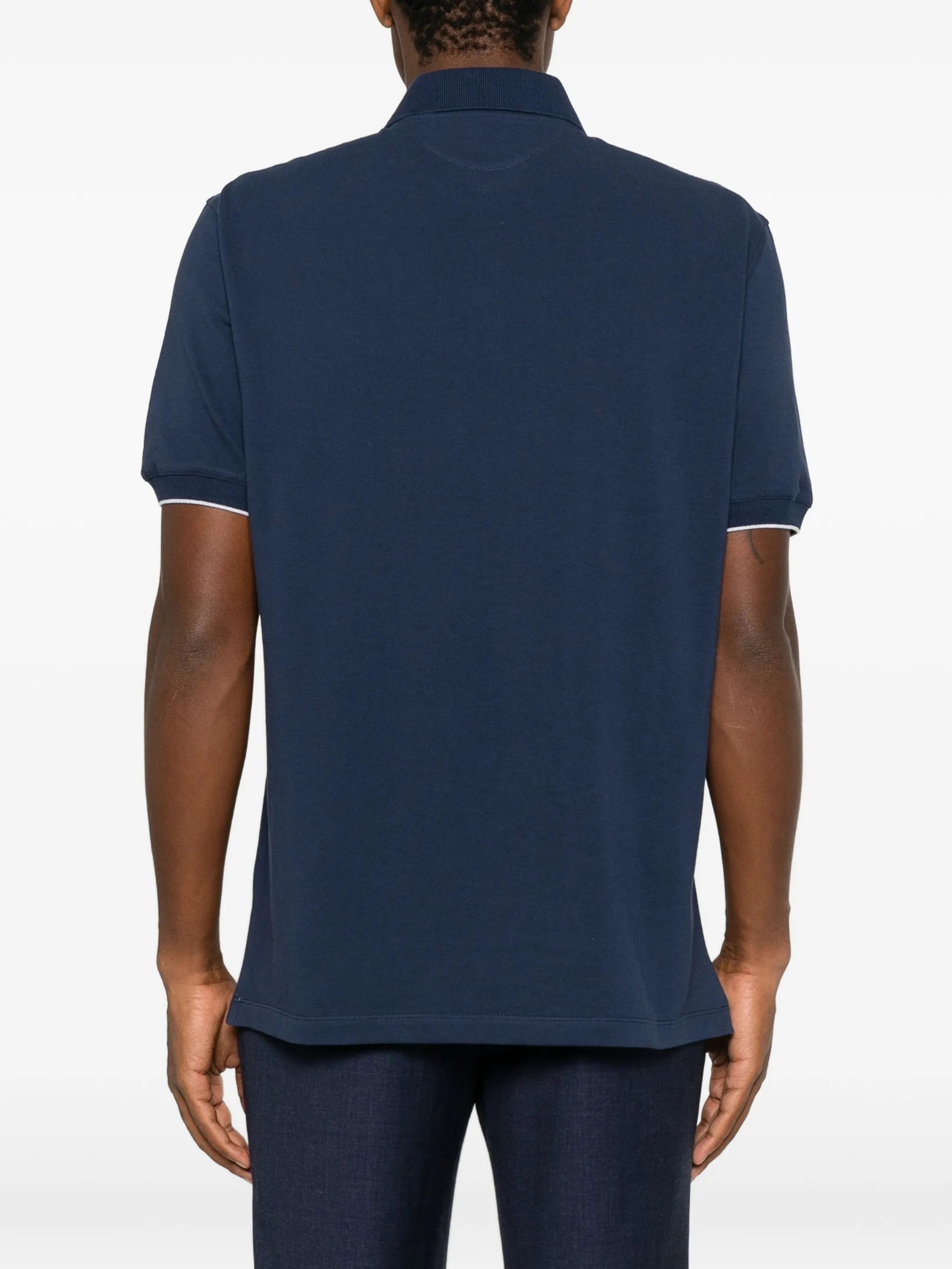 Brunello Cucinelli Brunello Cucinelli Logo-embroidered Polo Shirt, view 2