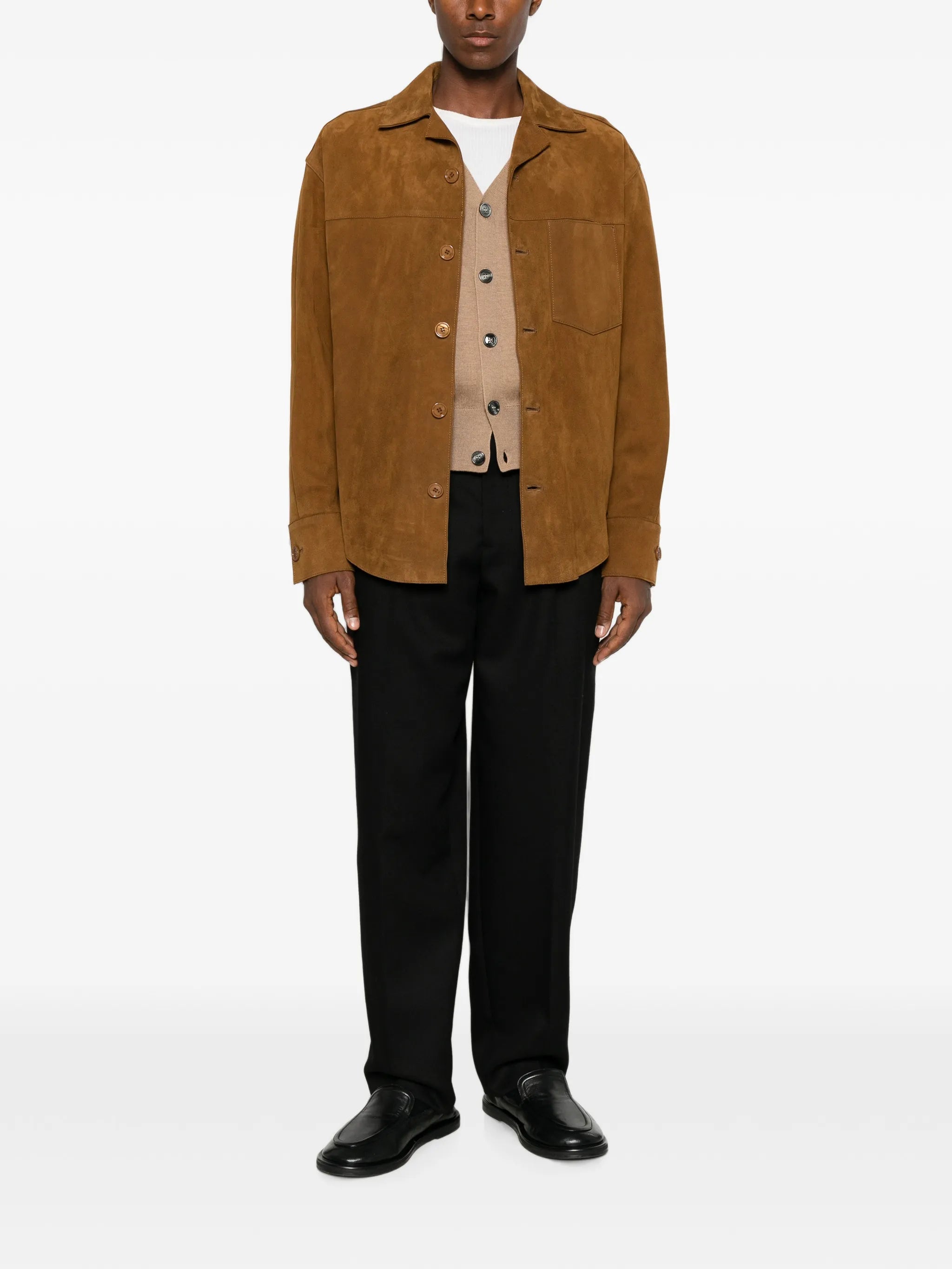 AMI Paris Ami Paris Pleated Straight-leg Trousers, view 2