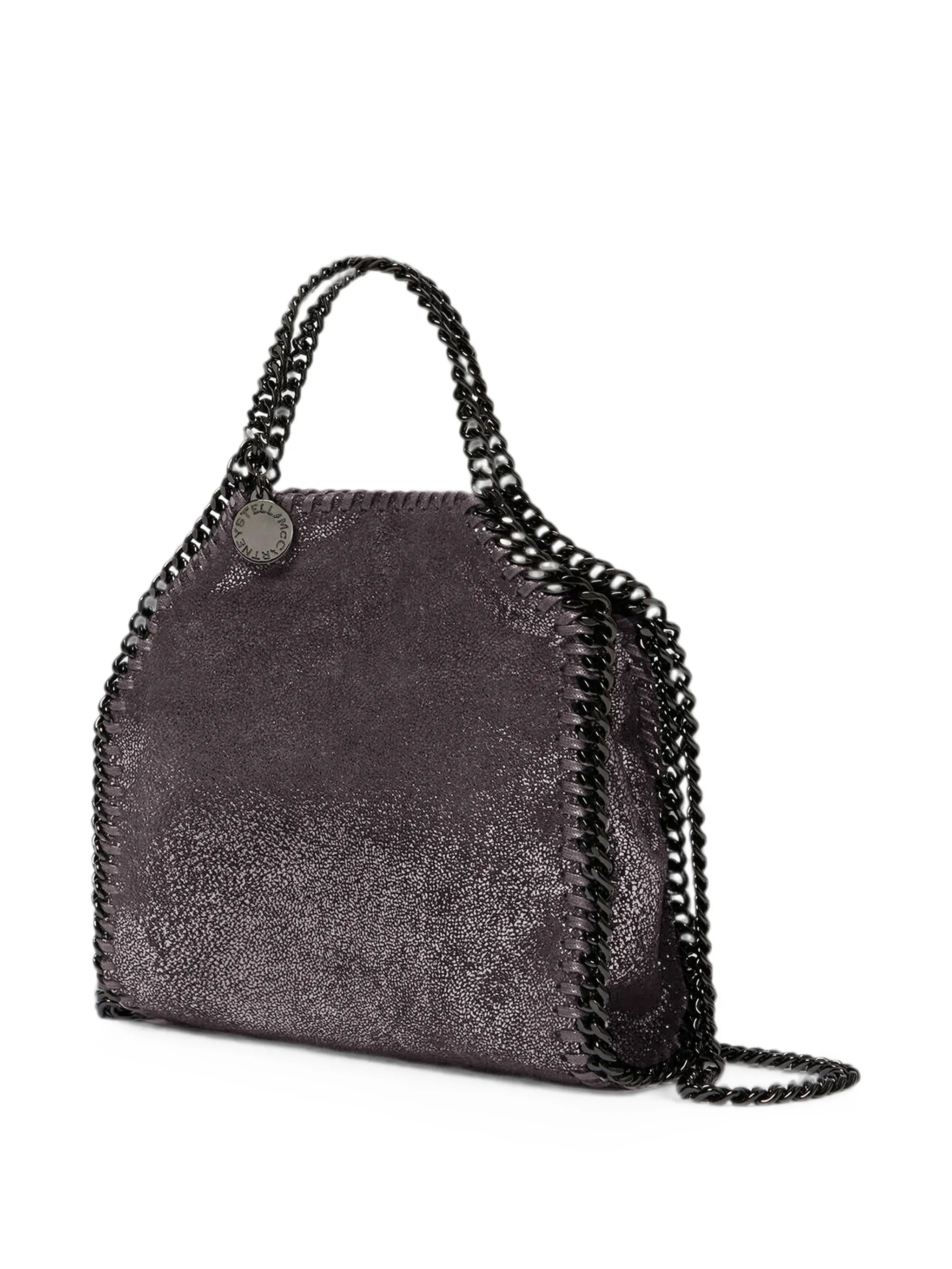 Stella McCartney Stella Mccartney Falabella Metallic-effect Tote Bag, view 2