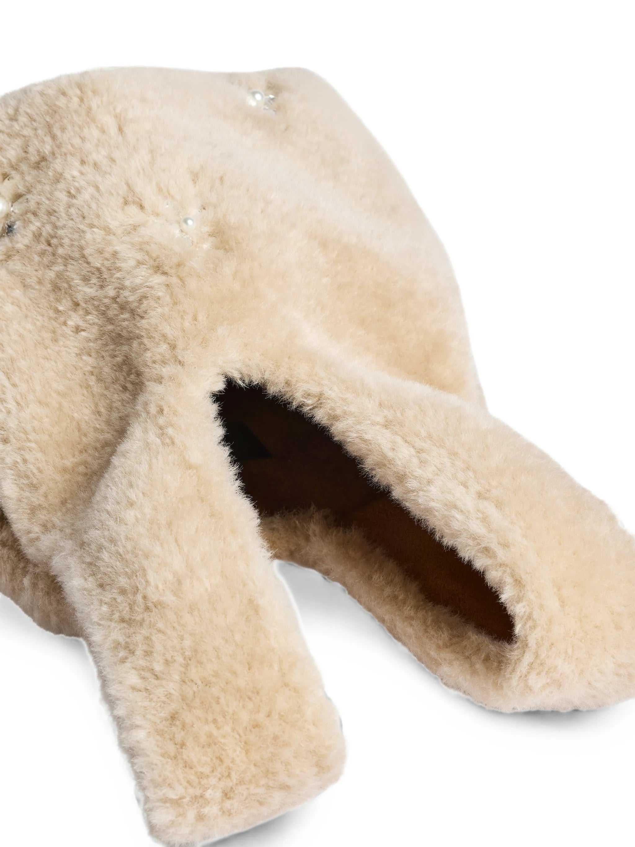Simone Rocha Simone Rocha Embellished Faux-fur Tote Bag, view 2