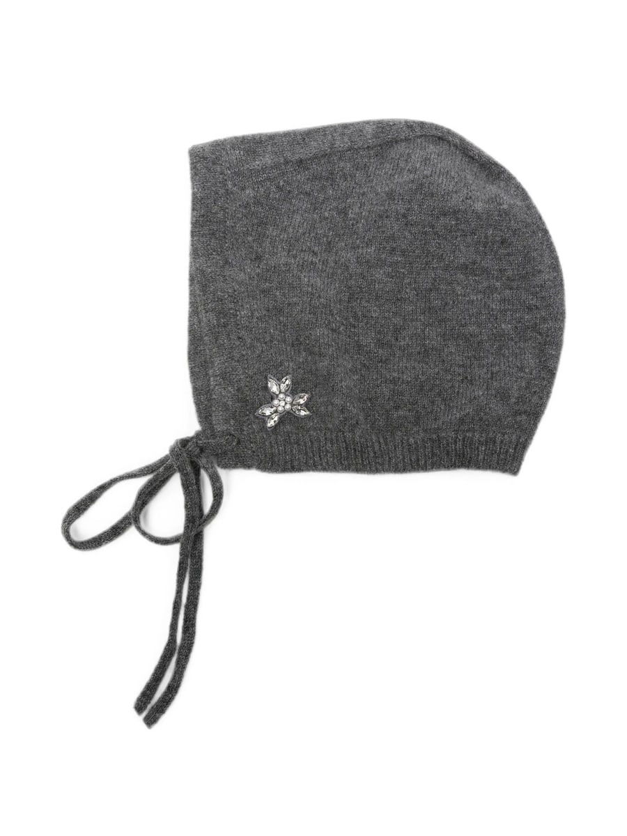 Simone Rocha Simone Rocha Embellished Cashmere Bonnet